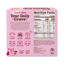 Probiotic Ice Cream Culture Cups, Chocolate Covered Strawberry