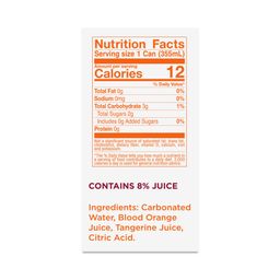 Sparkling Water, Blood Orange Tangerine