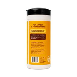 Wood Surface Cleaning Wipes, Bright Lemon