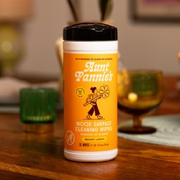 Wood Surface Cleaning Wipes, Bright Lemon
