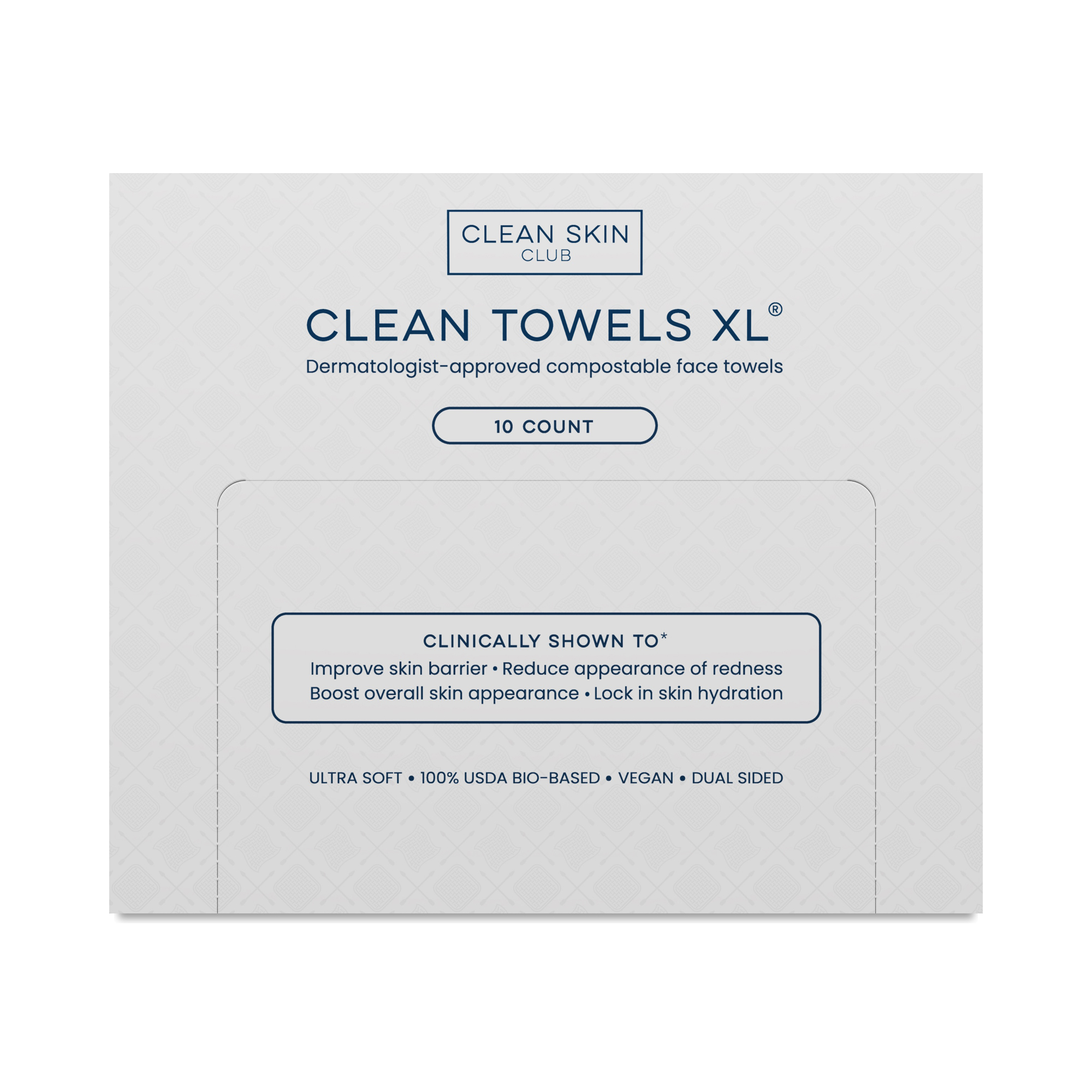 Clean Skin Club Clean Towels XL Disposable Face Towels Original 10 count