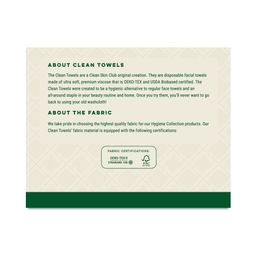Clean Towels XL Disposable Face Towels, Bamboo