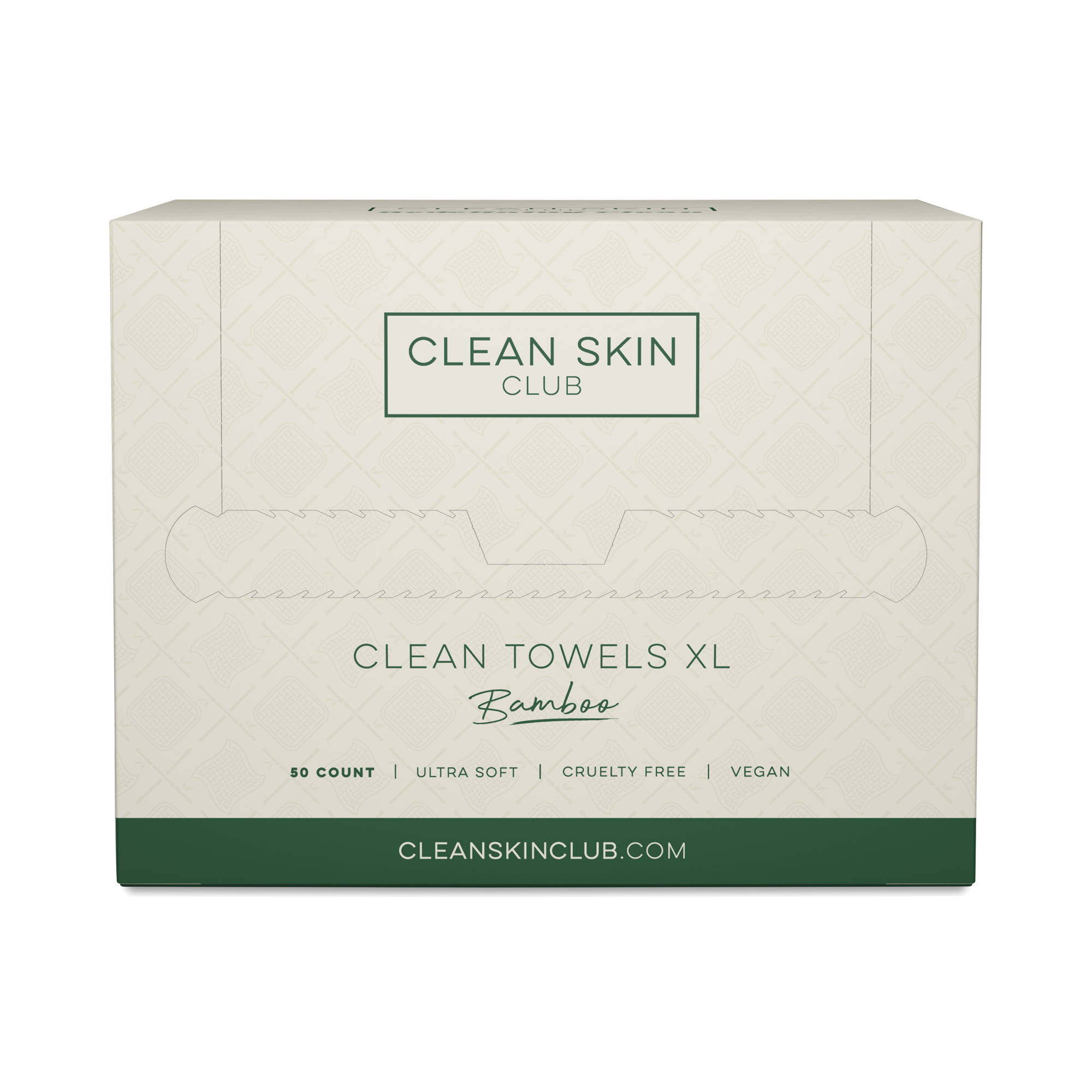 Clean Skin Club Clean Towels XL Disposable Face Towels Bamboo 50 count