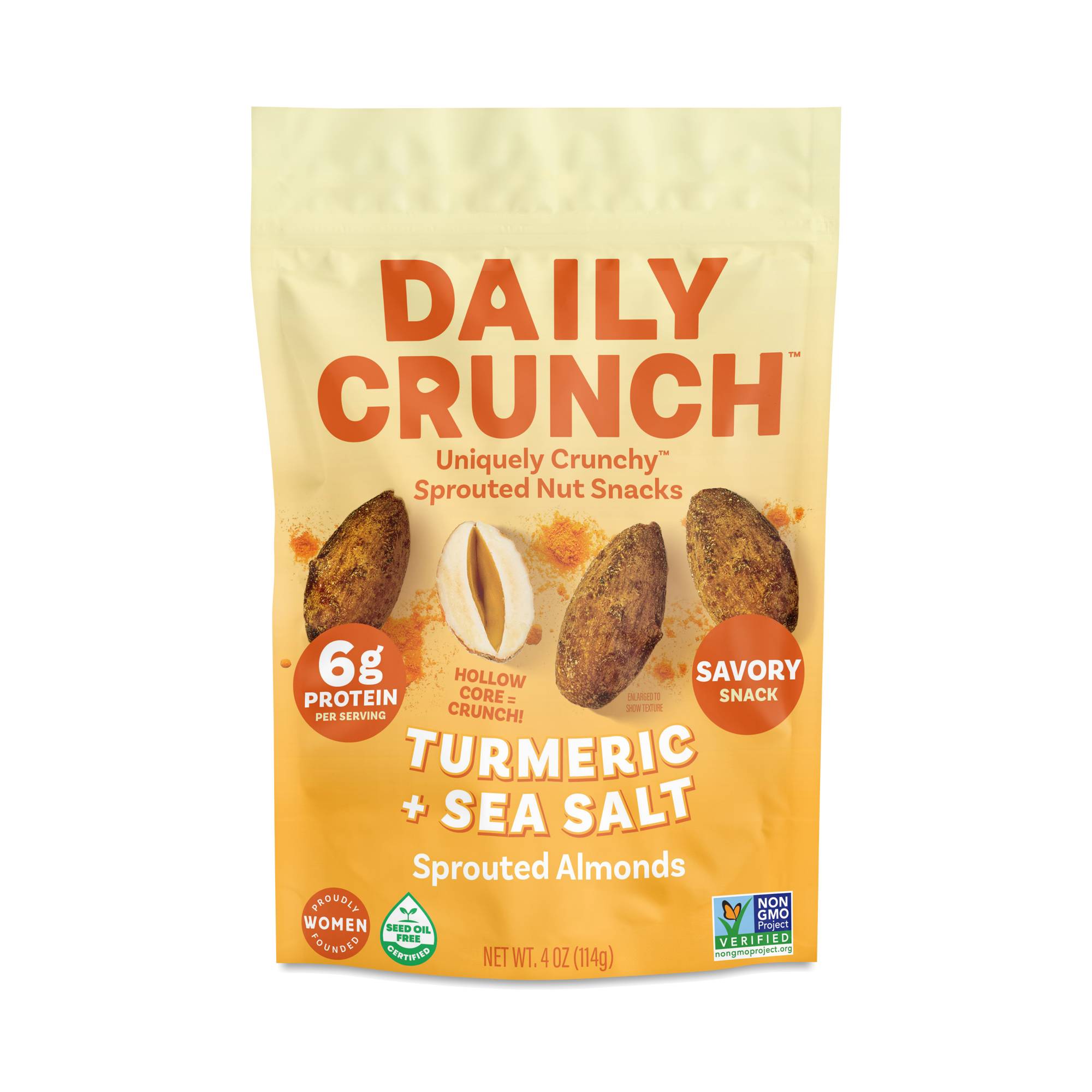 Sprouted Almonds, Turmeric & Sea Salt