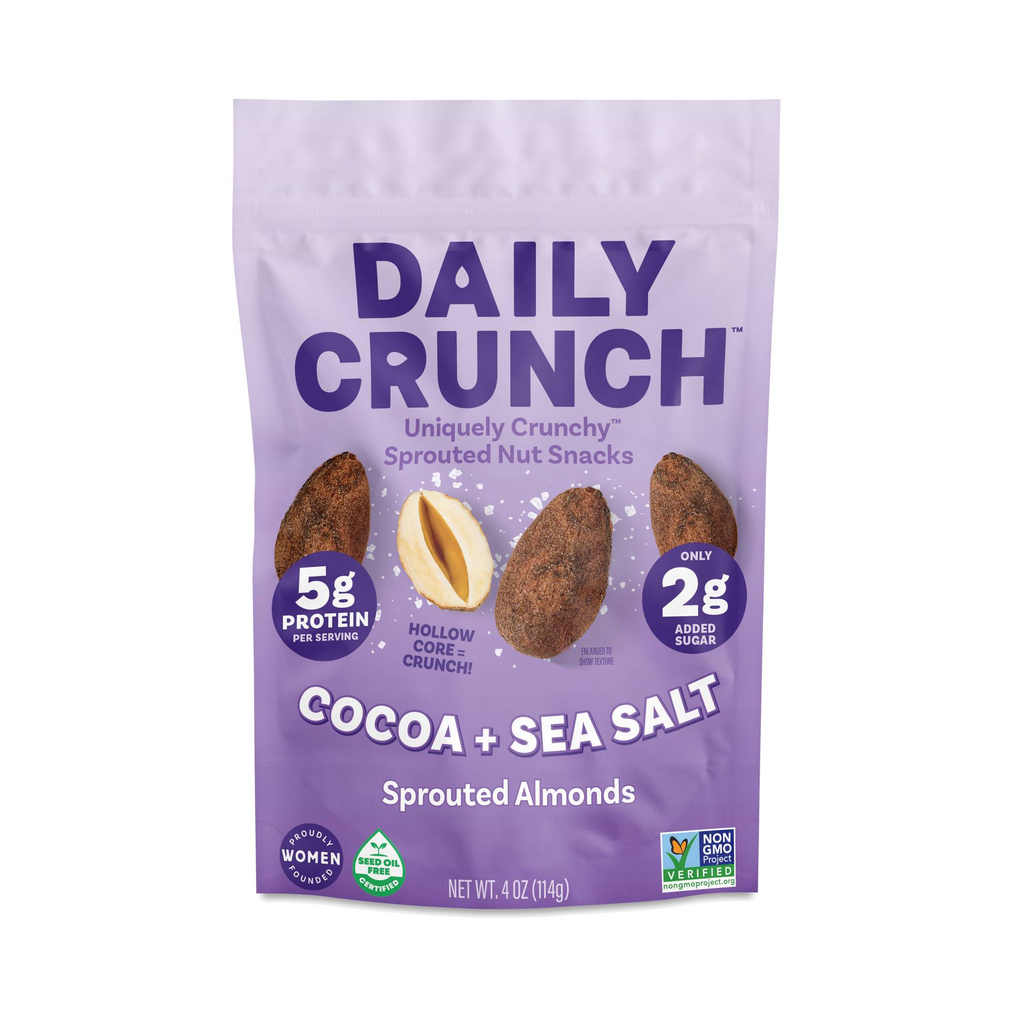 Sprouted Almonds, Cocoa & Sea Salt