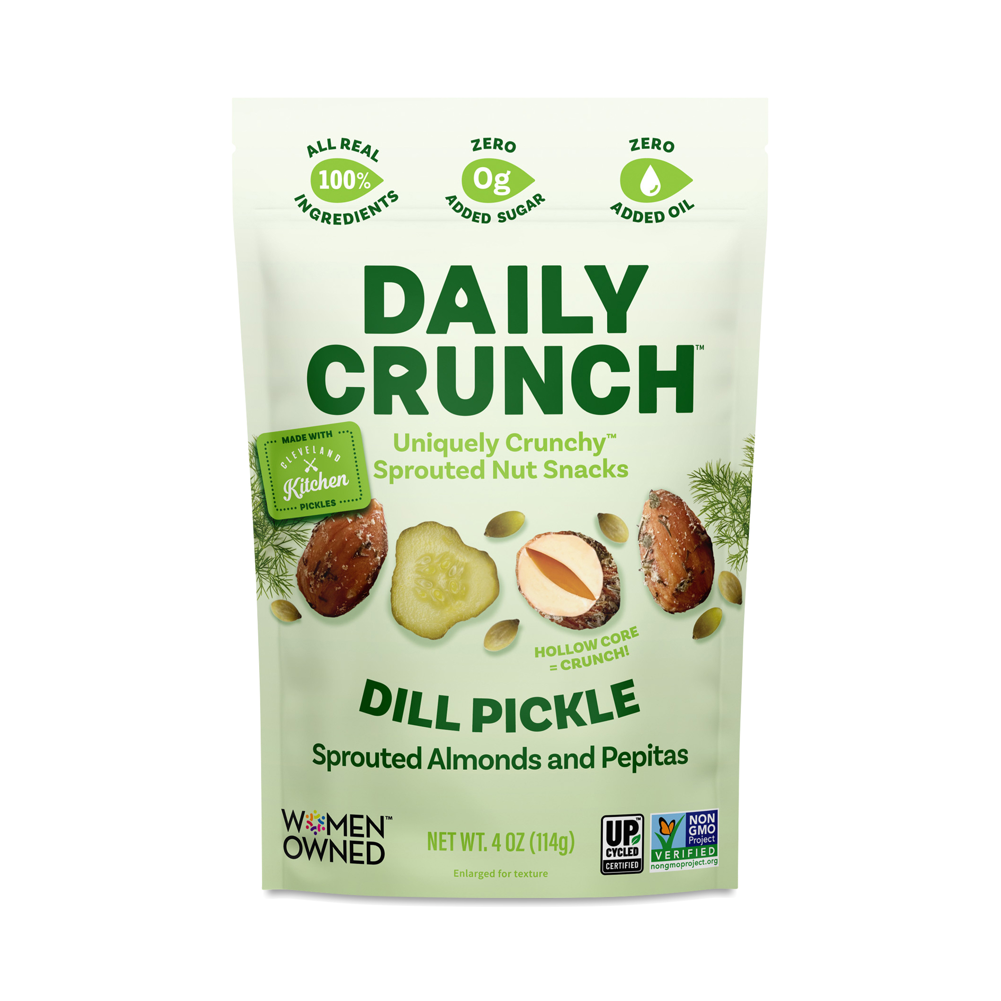 Daily Crunch Snacks Sprouted Almonds & Pepitas, Dill Pickle Thrive Market