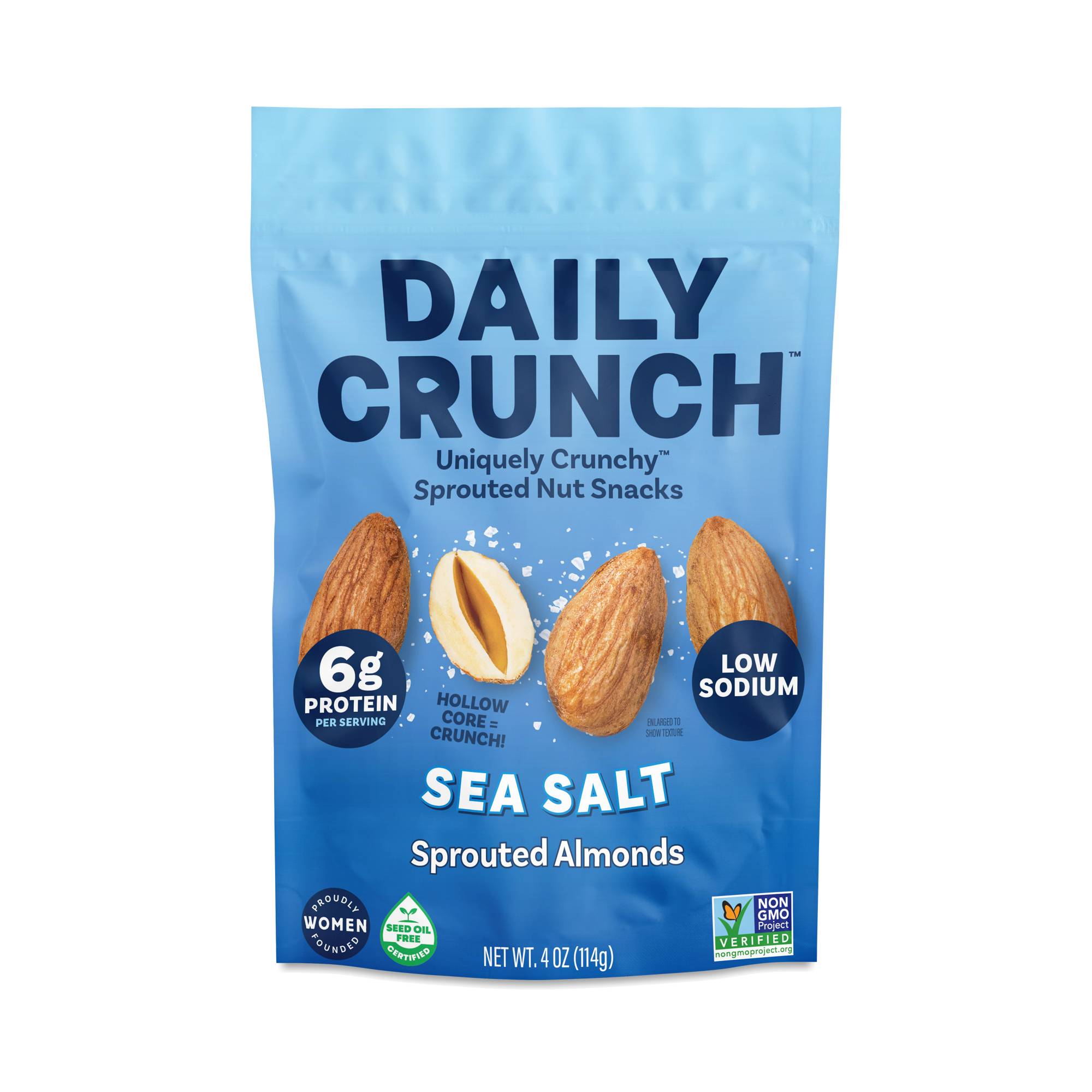 Sprouted Almonds, Sea Salt