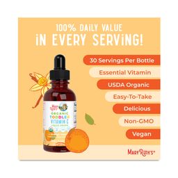 Toddler Vitamin C Drops, Orange Vanilla