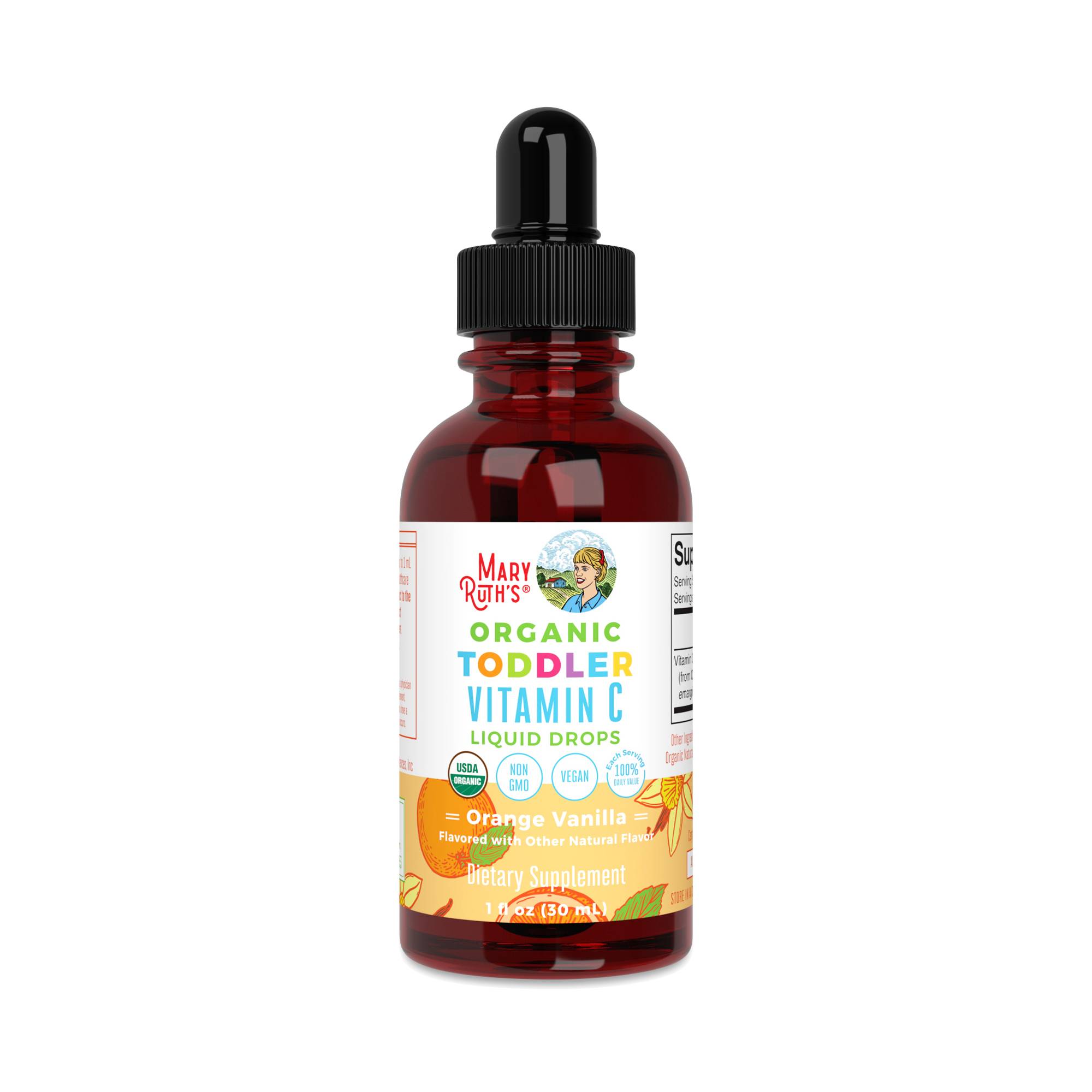 Toddler Vitamin C Drops, Orange Vanilla