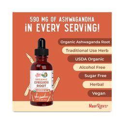 Organic Ashwagandha Root Liquid Extract