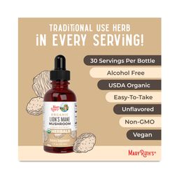 Organic Lion's Mane Mushroom Liquid Drops