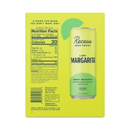 Zero Proof Craft Mocktail, Lime "Margarita"