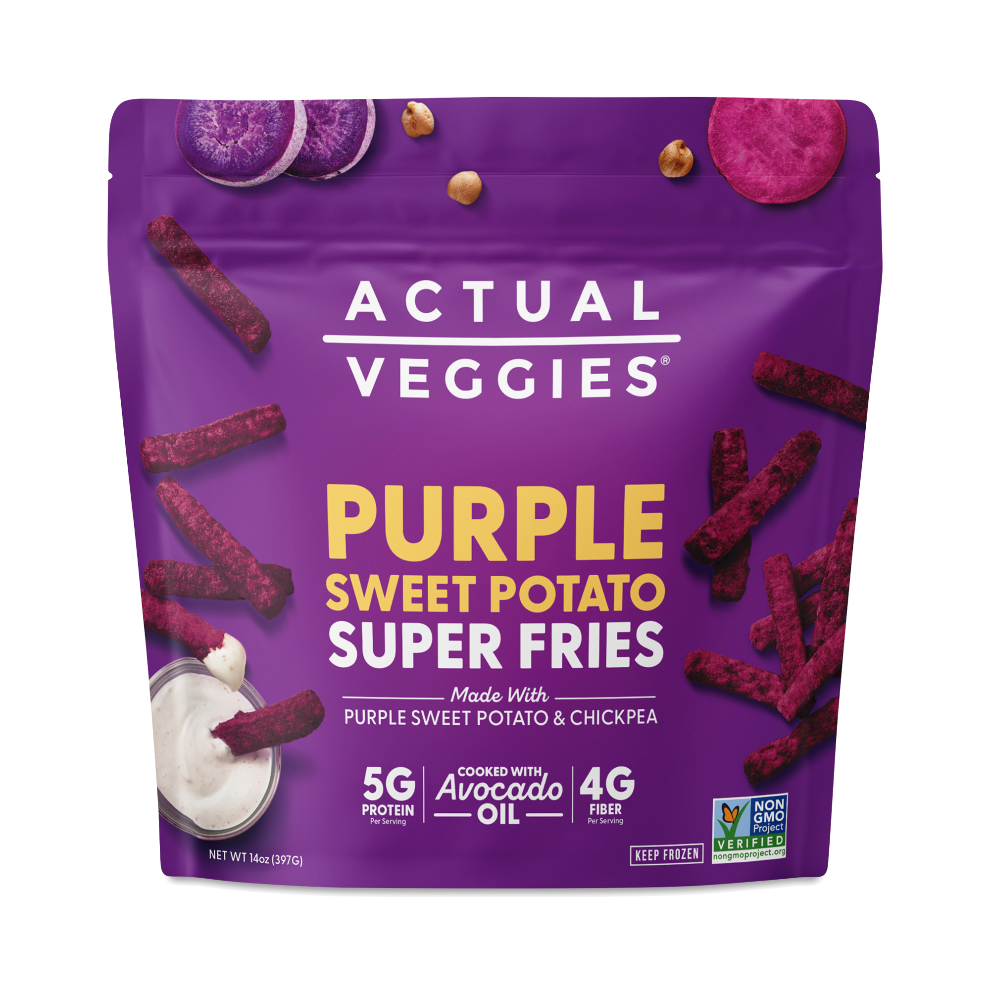 Actual Veggies Purple Sweet Potato Super Fries | Thrive Market
