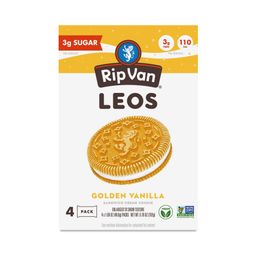 Leos Sandwich Creme Cookies, Golden Vanilla, Snack Pack