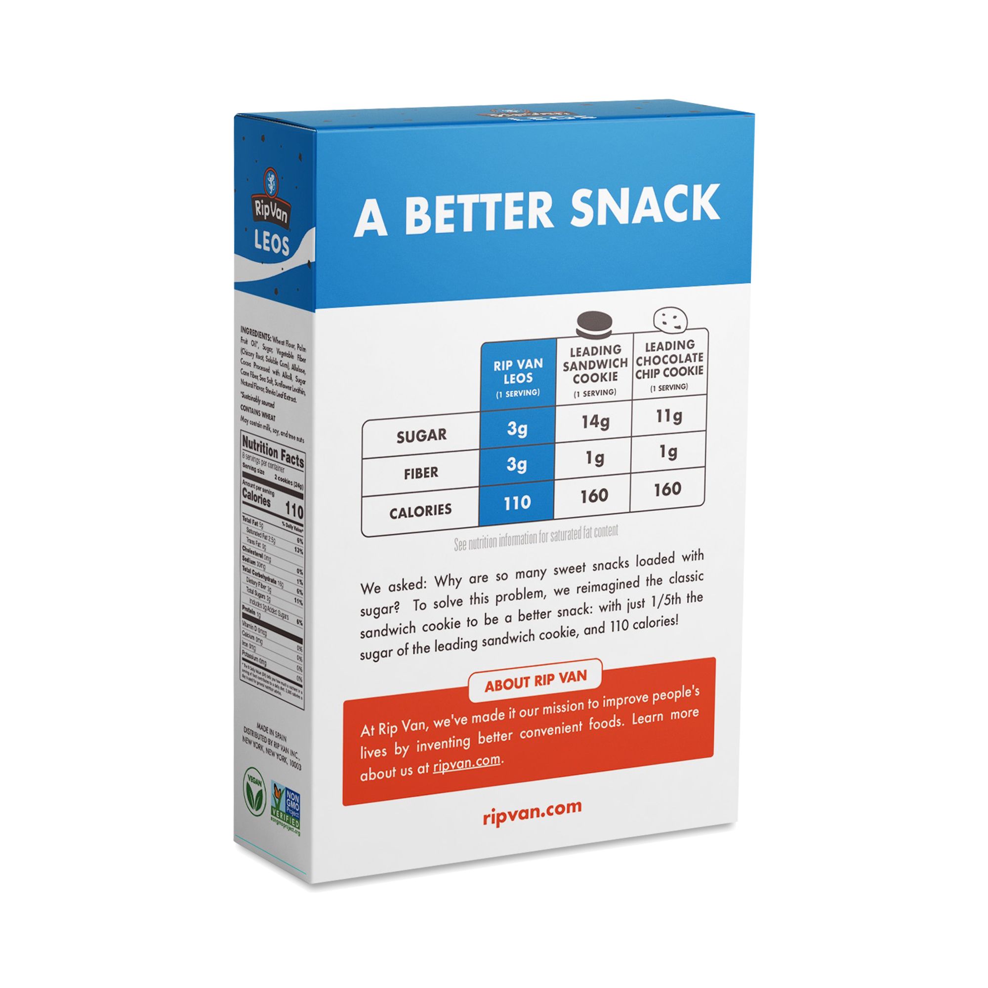 Leos Sandwich Creme Cookies, Cookies & Creme, Snack Pack