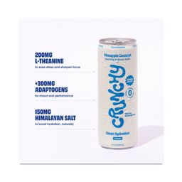 Sparkling Wellness Water Hydration + Calm, Pineapple Coconut