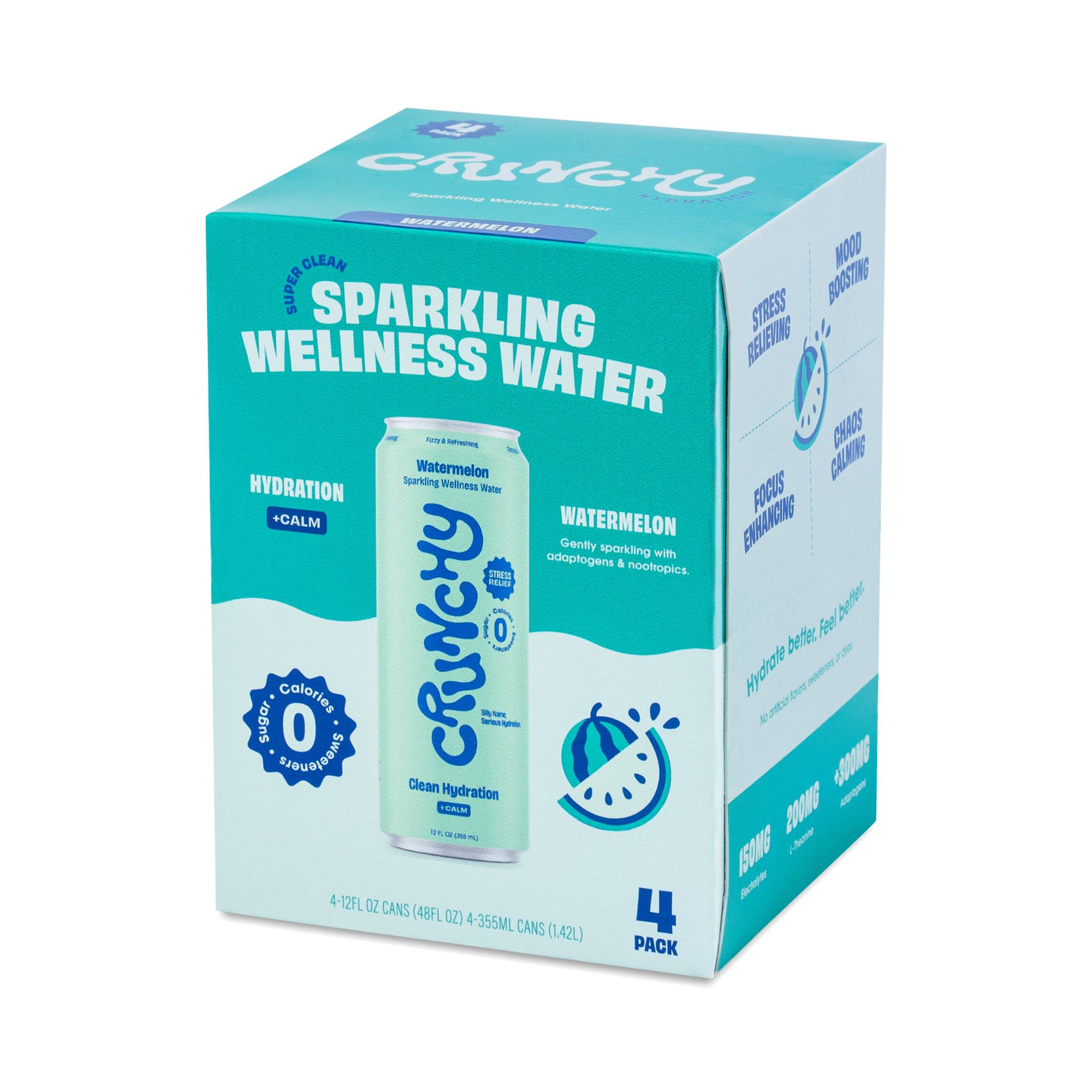 Sparkling Wellness Water Hydration + Calm, Watermelon