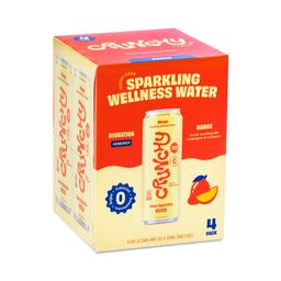 Sparkling Wellness Water Hydration + Energy, Mango