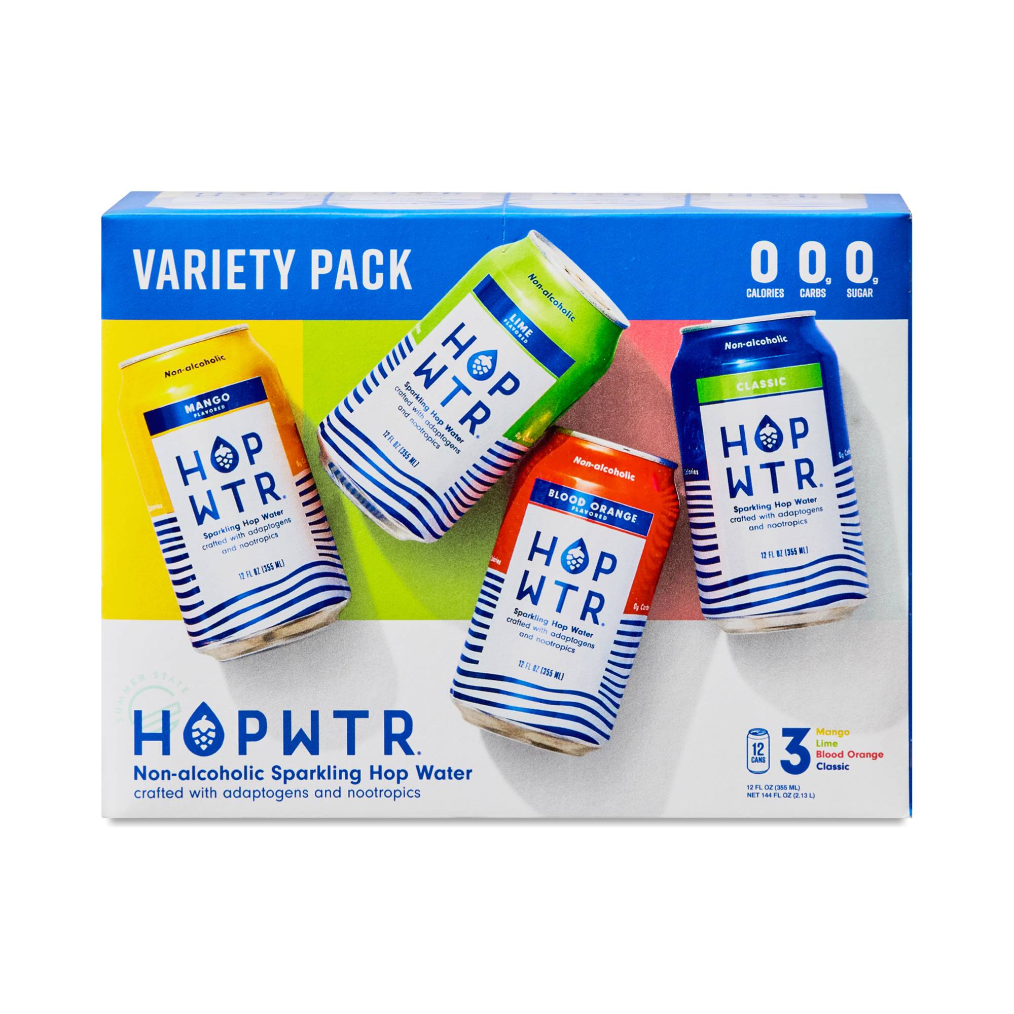 Sparkling Hop Water, Variety Pack