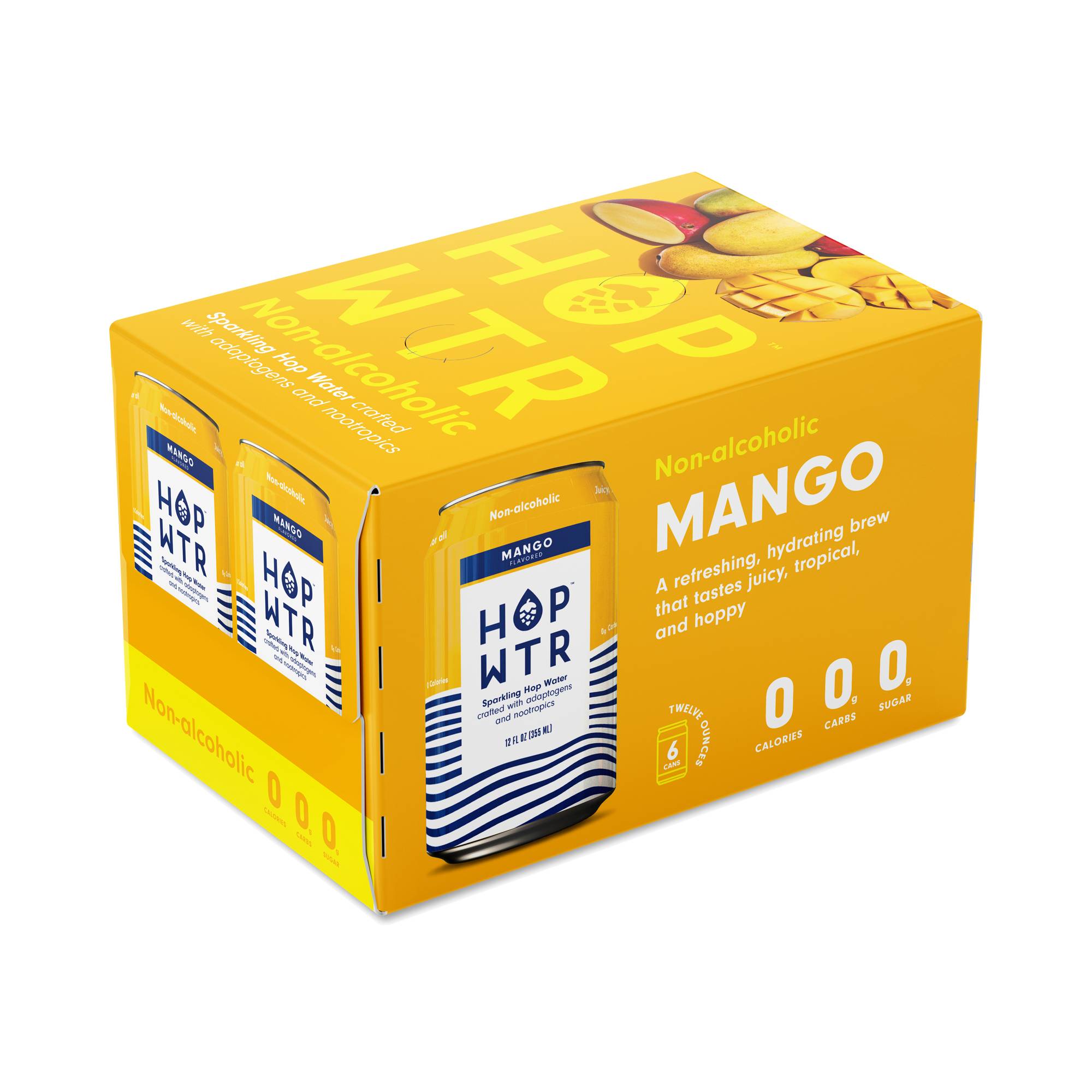 Sparkling Hop Water, Mango