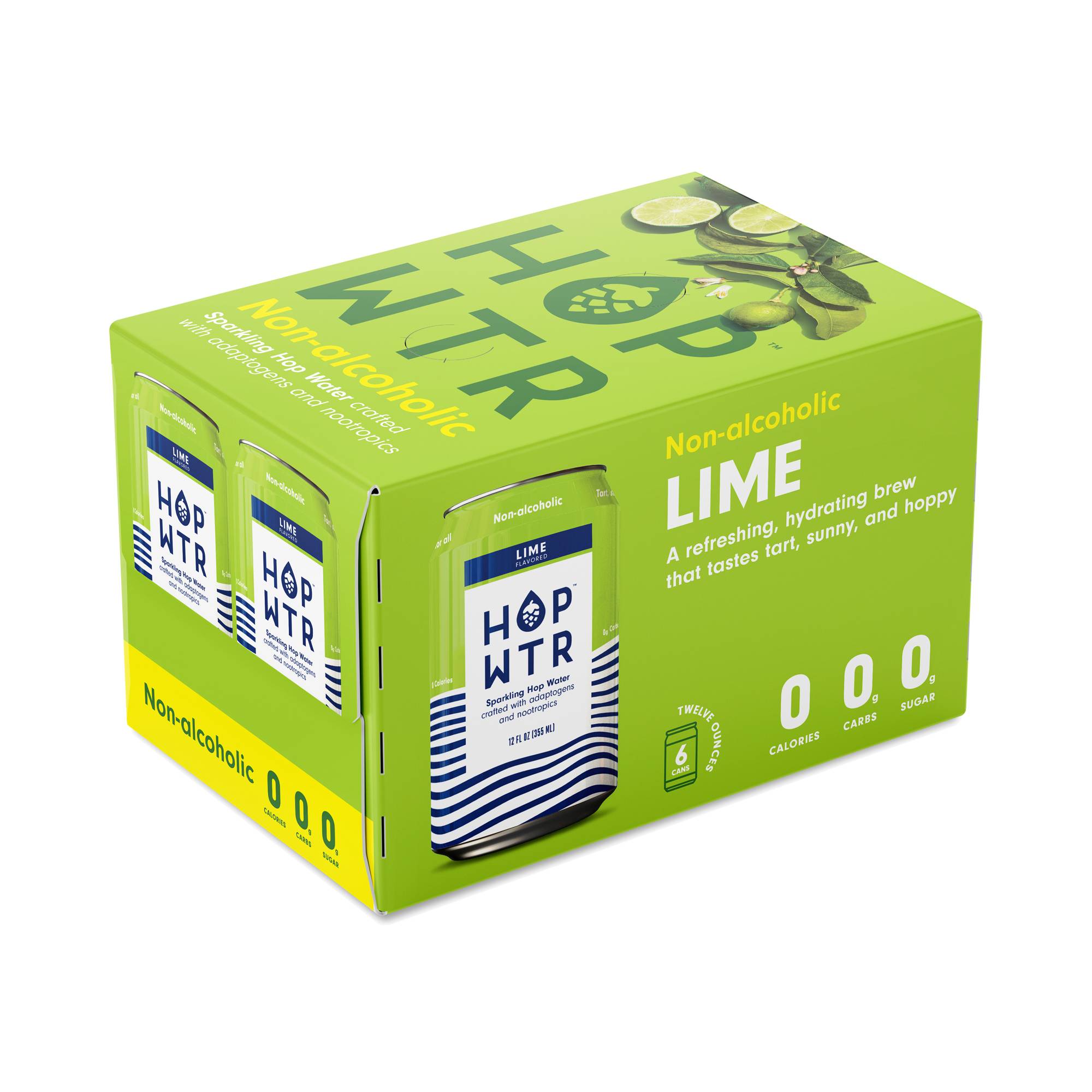 Sparkling Hop Water, Lime