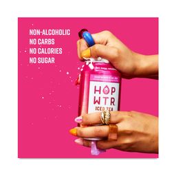 Non-Alcoholic Sparkling Hop Tea, Raspberry Iced Tea