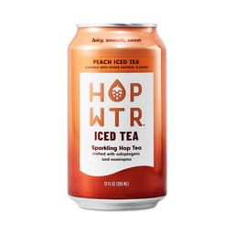 Non-Alcoholic Sparkling Hop Tea, Peach Iced Tea