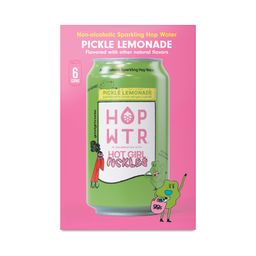 Non-Alcoholic Sparkling Hop Water, Pickle Lemonade