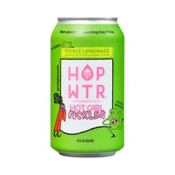 Non-Alcoholic Sparkling Hop Water, Pickle Lemonade