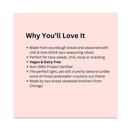 Sourdough Croutons, Chili & Lime, Poco Picante