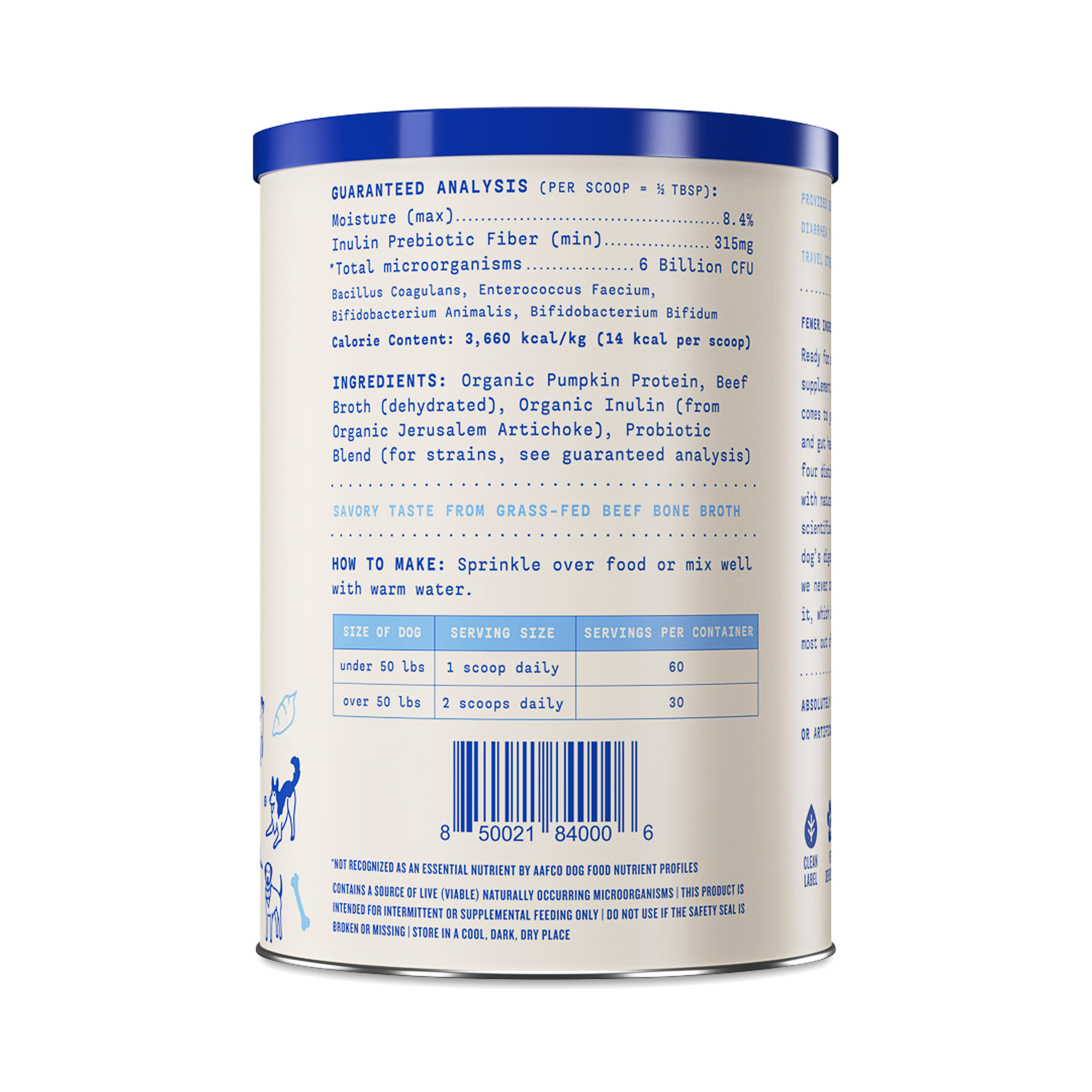 Infinite Health Labs Probiotic, Prebiotic & Digestive Enzyme Powder For Dogs – 200 Servings