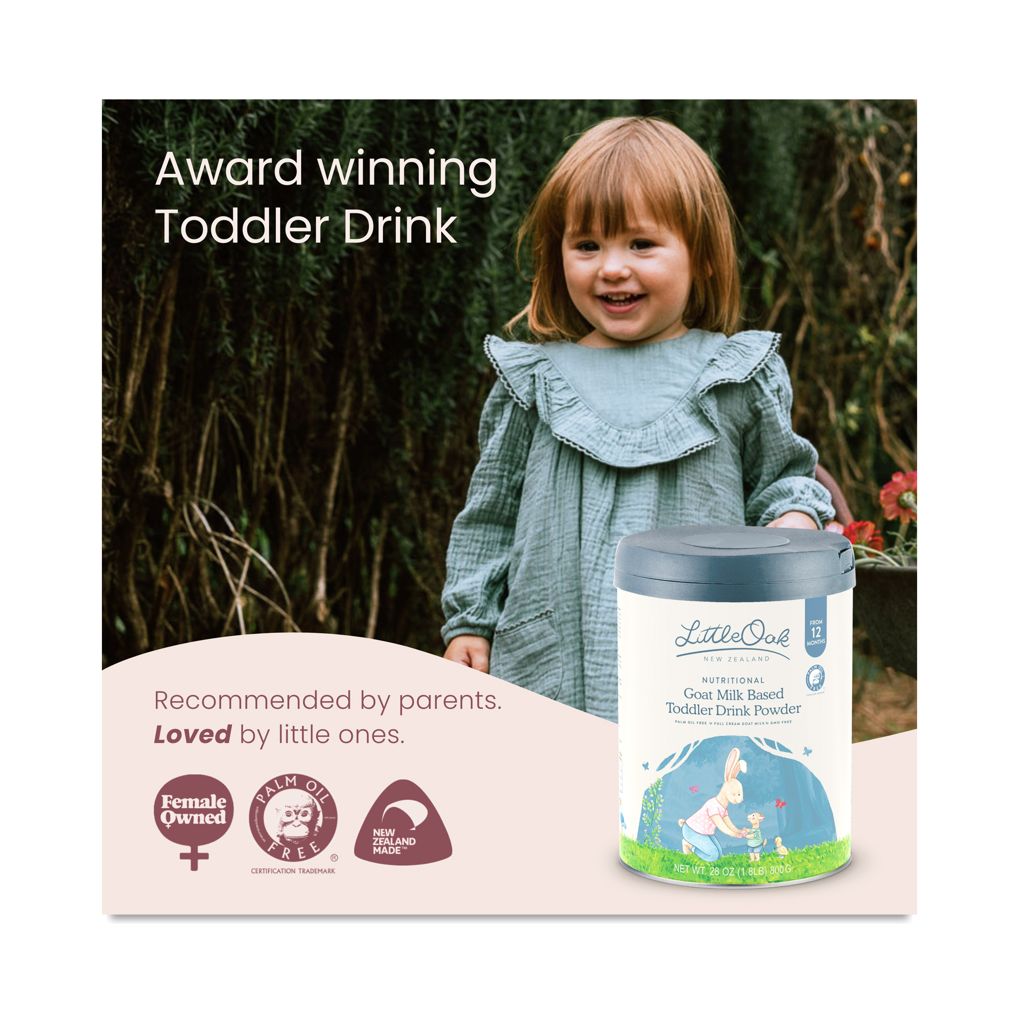 LittleOak Goat Milk Based Toddler Drink Powder | Thrive Market