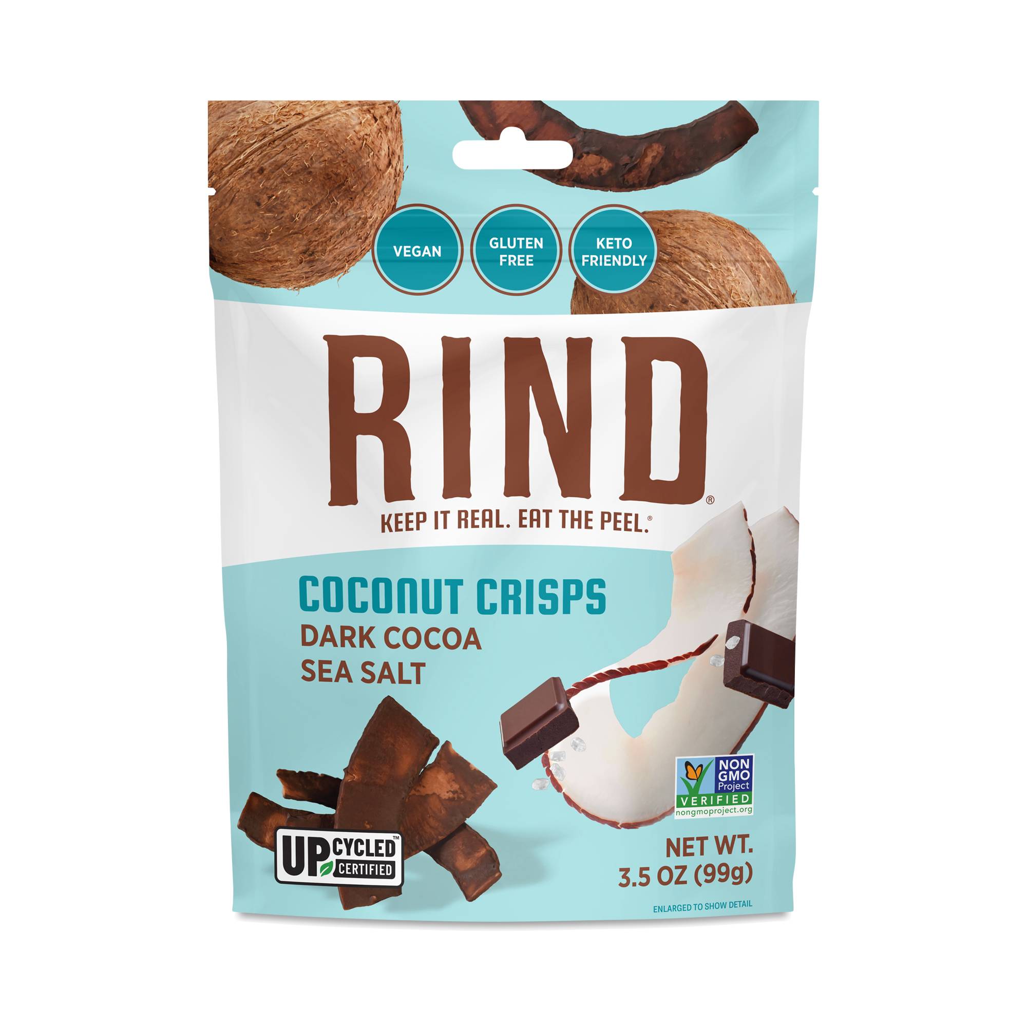 Coconut Crisps, Dark Cocoa Sea Salt