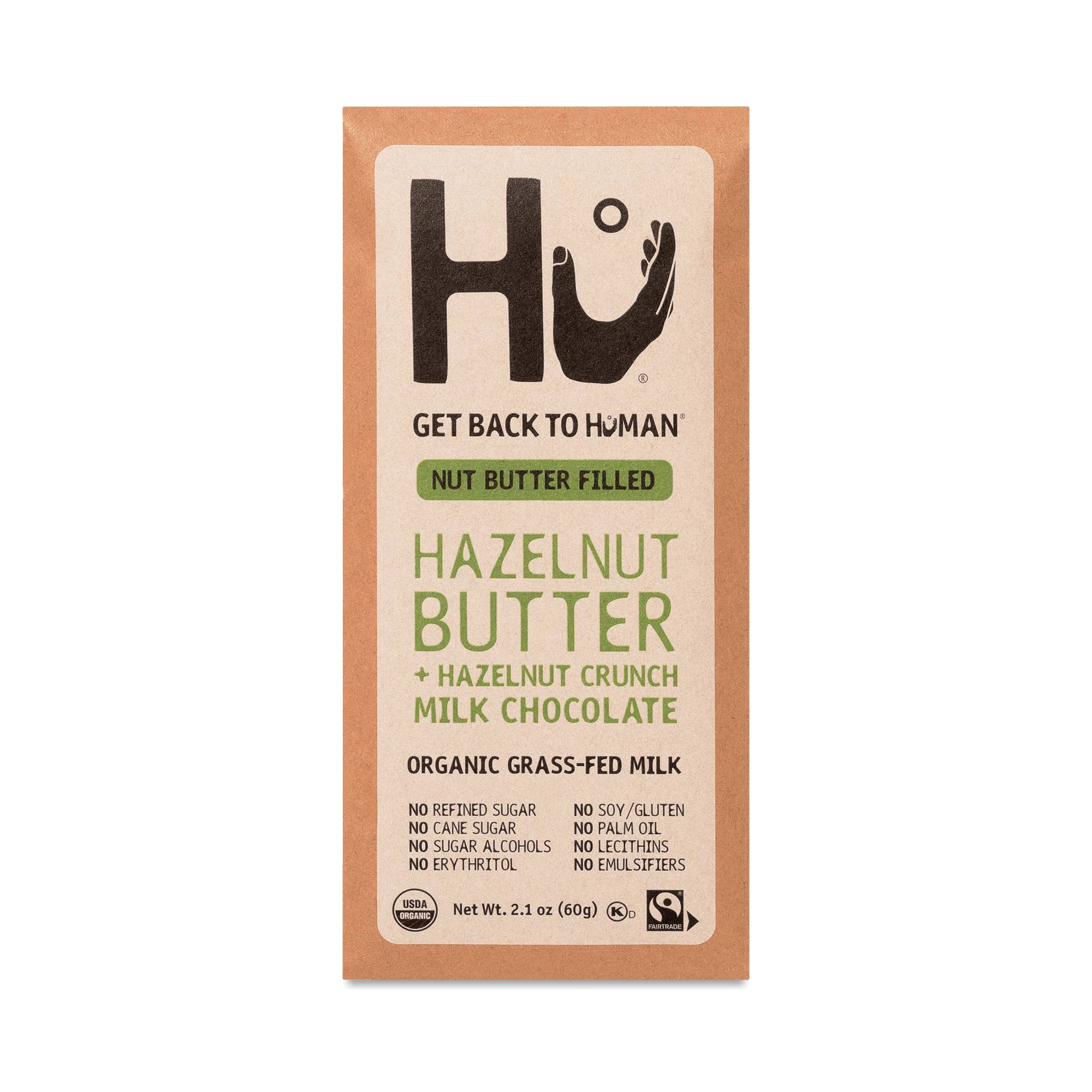 Milk Chocolate Bar, Hazelnut Butter & Hazelnut Crunch