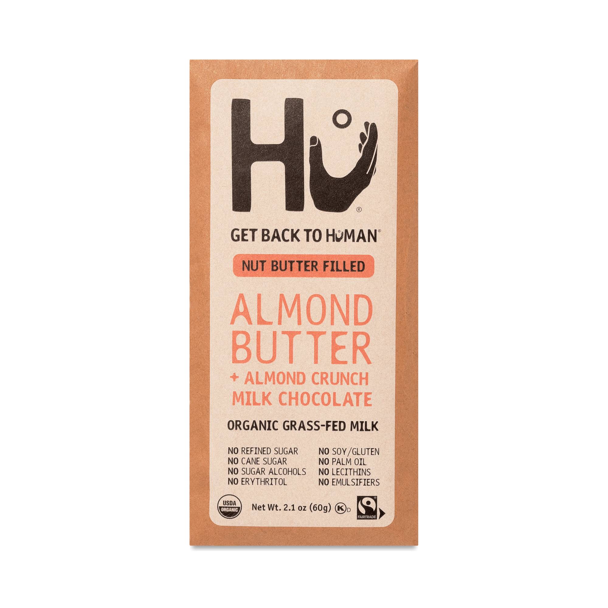 Milk Chocolate Bar, Almond Butter & Almond Crunch