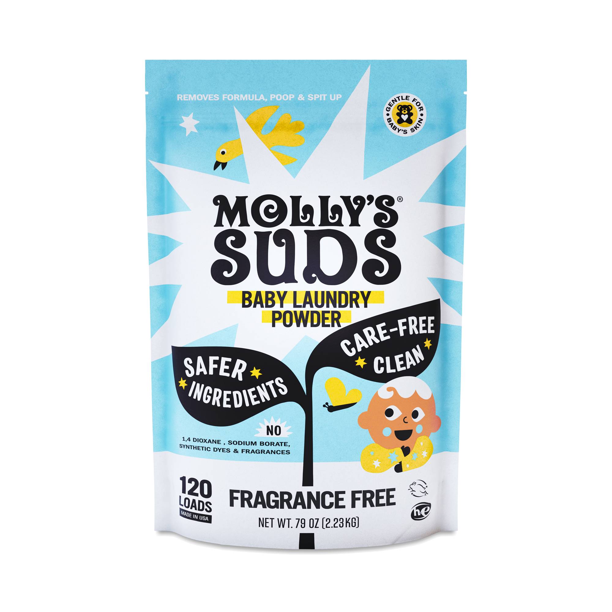 Baby Laundry Detergent Powder, Unscented