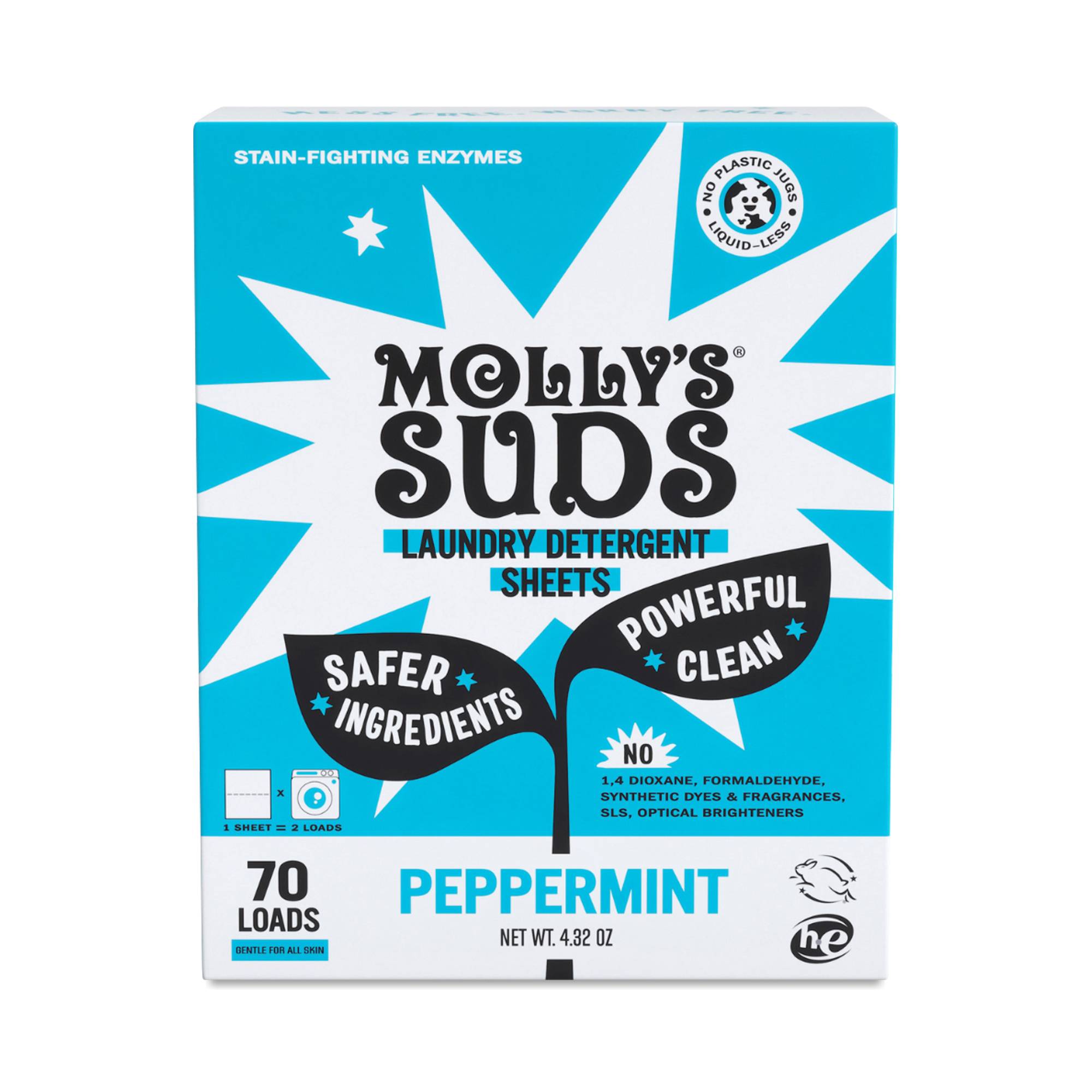 Laundry Detergent Sheets, Peppermint