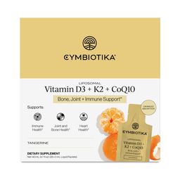 Liposomal Vitamin D3 + K2 + CoQ10, Tangerine