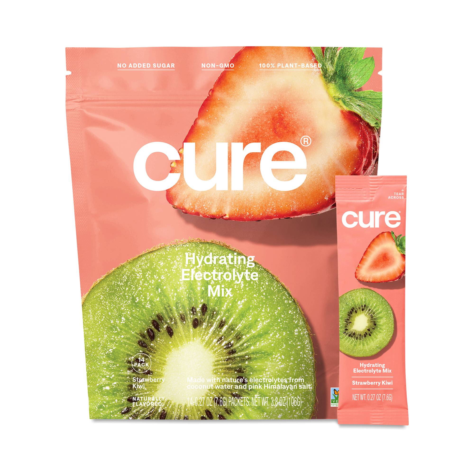 Hydrating Electrolyte Drink Mix, Strawberry Kiwi