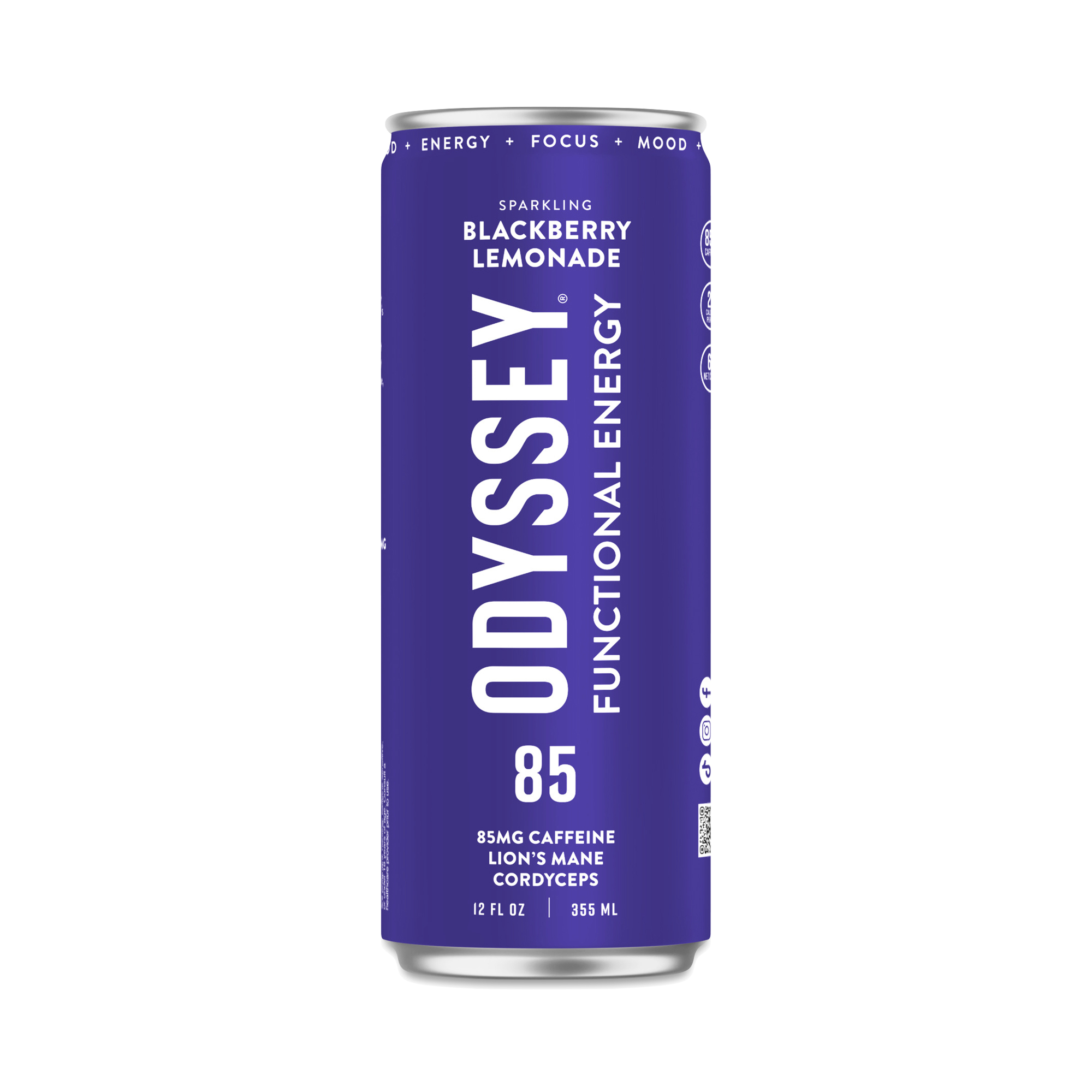 ODYSSEY Sparkling Functional Energy Drink, Passion Fruit Guava