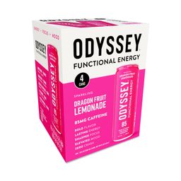 Sparkling Functional Energy Drink, Dragon Fruit Lemonade, Multipack