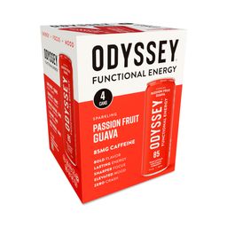 Sparkling Functional Energy Drink, Passion Fruit Guava, Multipack