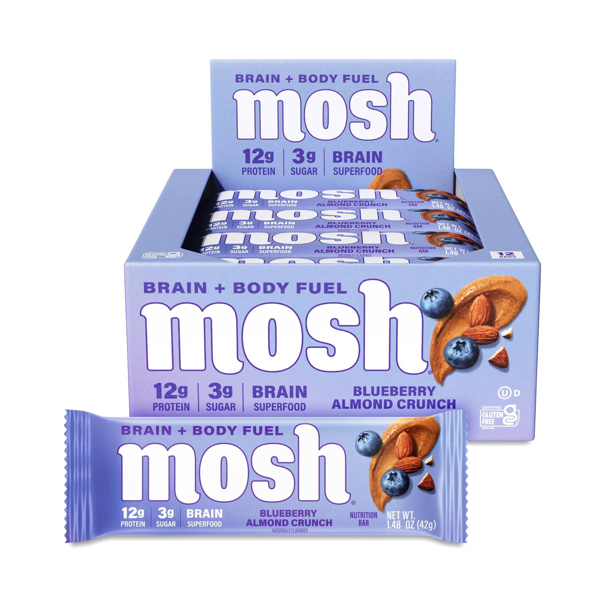 Protein Bar, Blueberry Almond Crunch