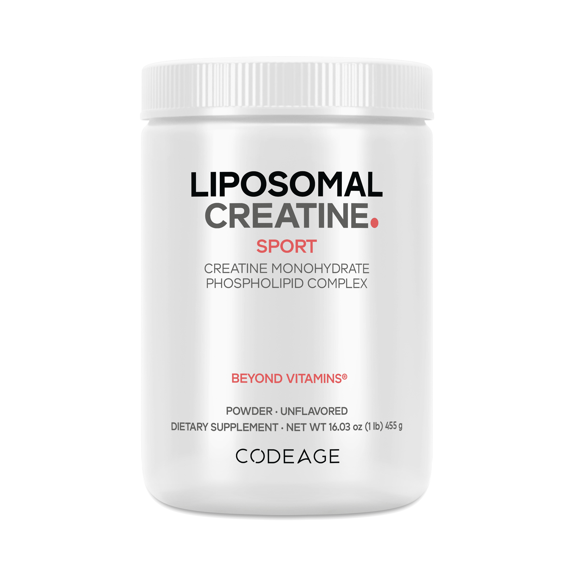 Codeage Liposomal Creatine Monohydrate Powder (90 servings) 16.03 oz tub