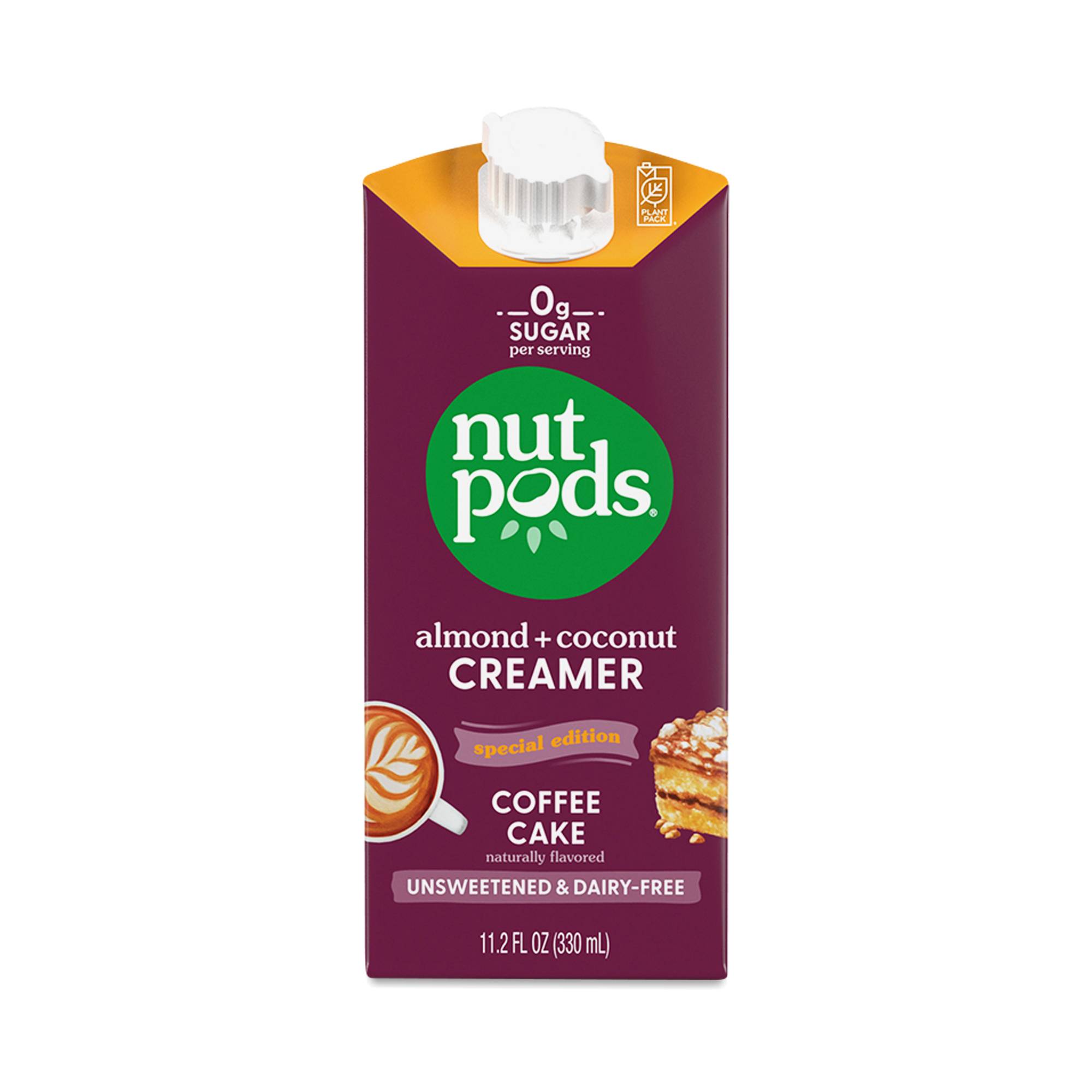 Unsweetened Non-Dairy Creamer, Coffee Cake