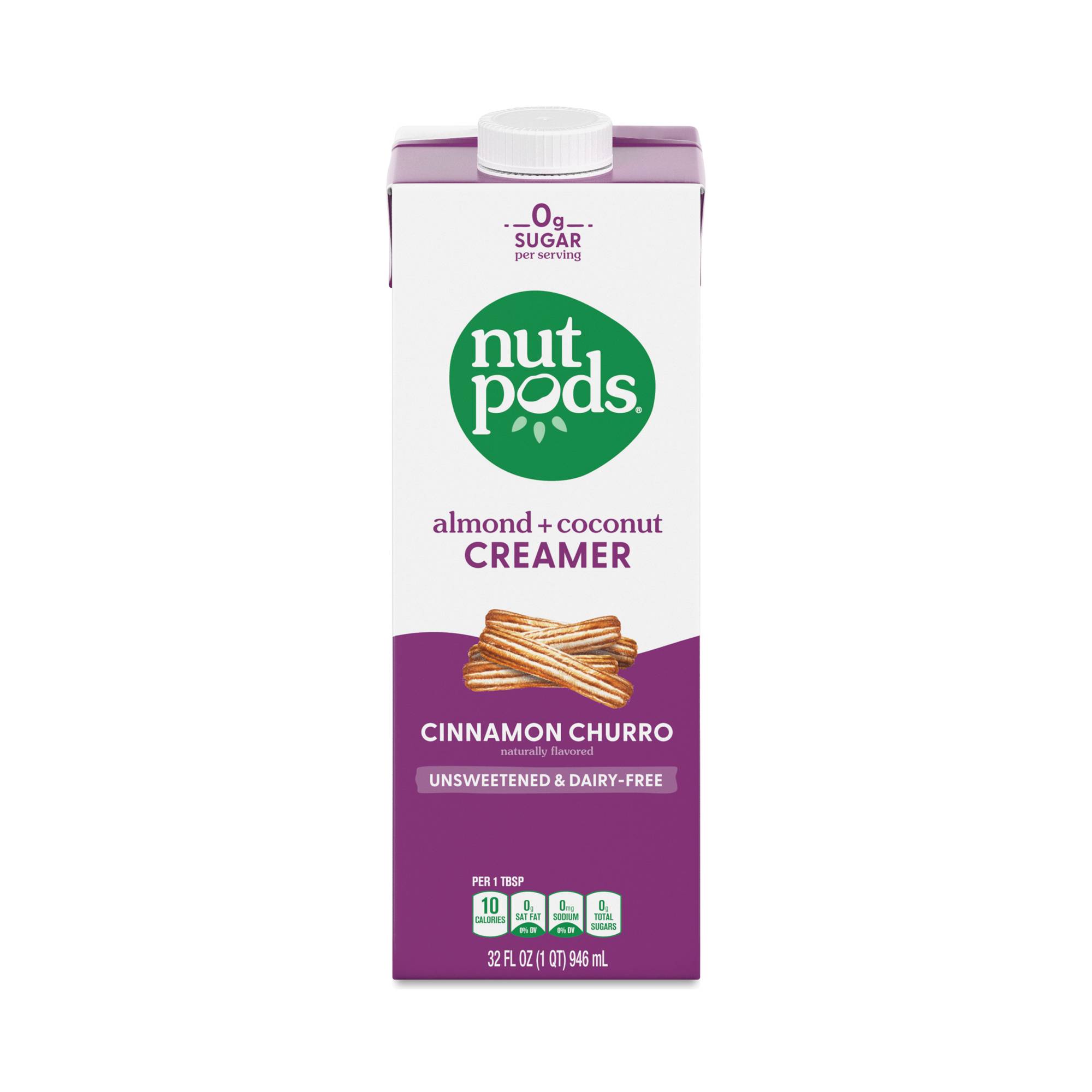 Unsweetened Non-Dairy Creamer, Cinnamon Churro