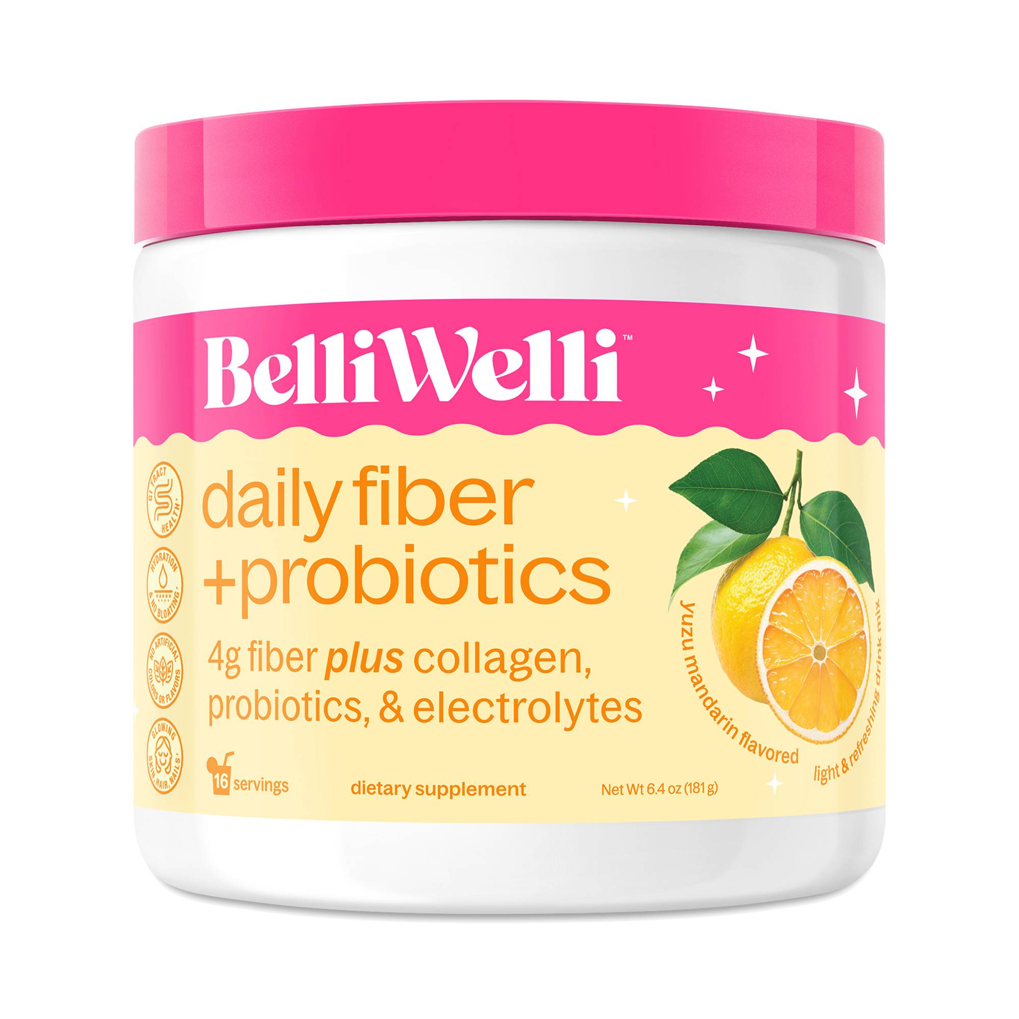 Daily Fiber + Probiotic, Yuzu Mandarin