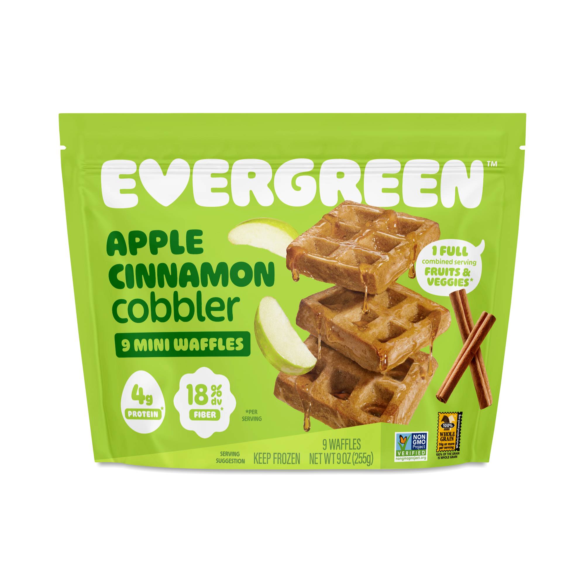 Mini Waffles, Apple Cinnamon Cobbler