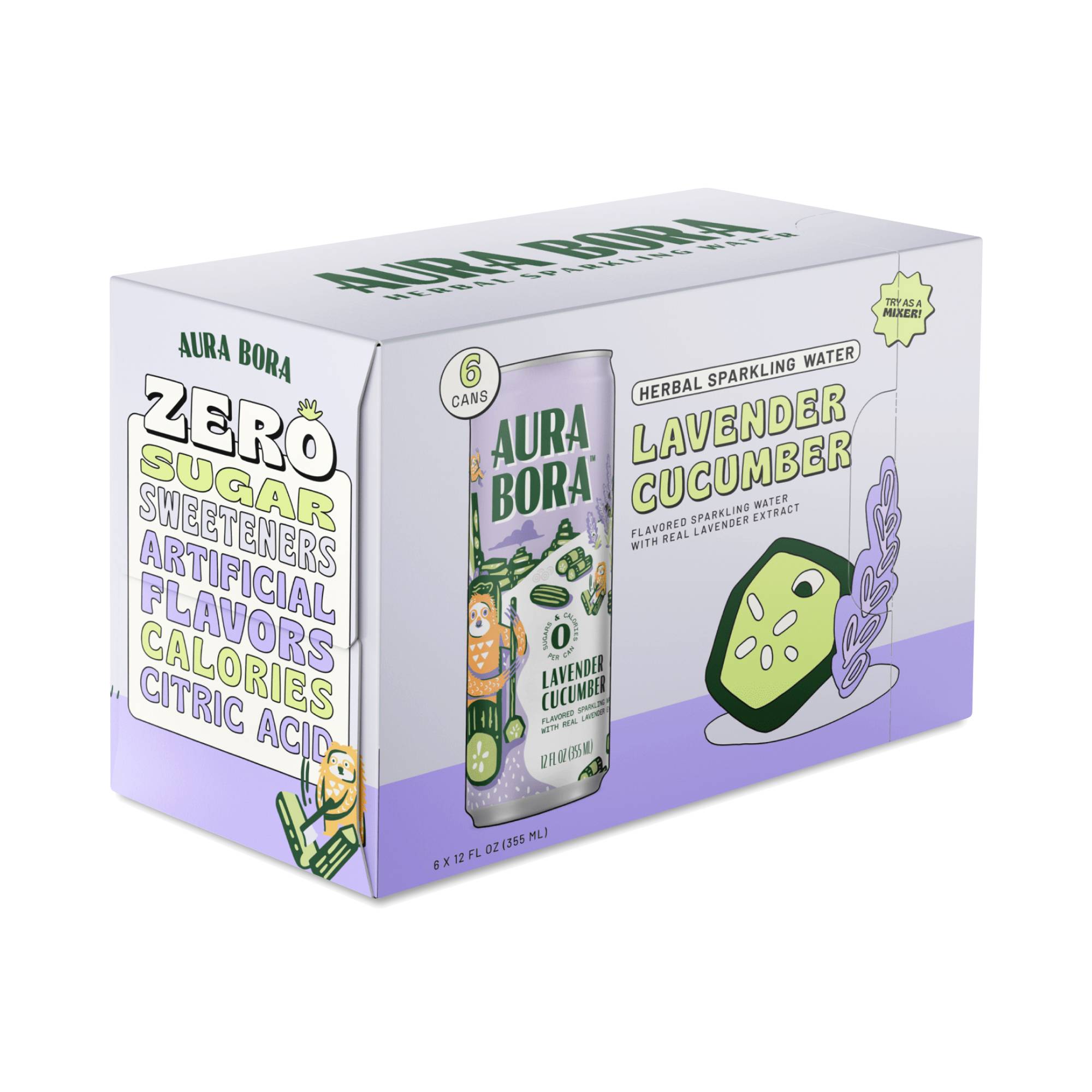 Sparkling Water, Lavender Cucumber