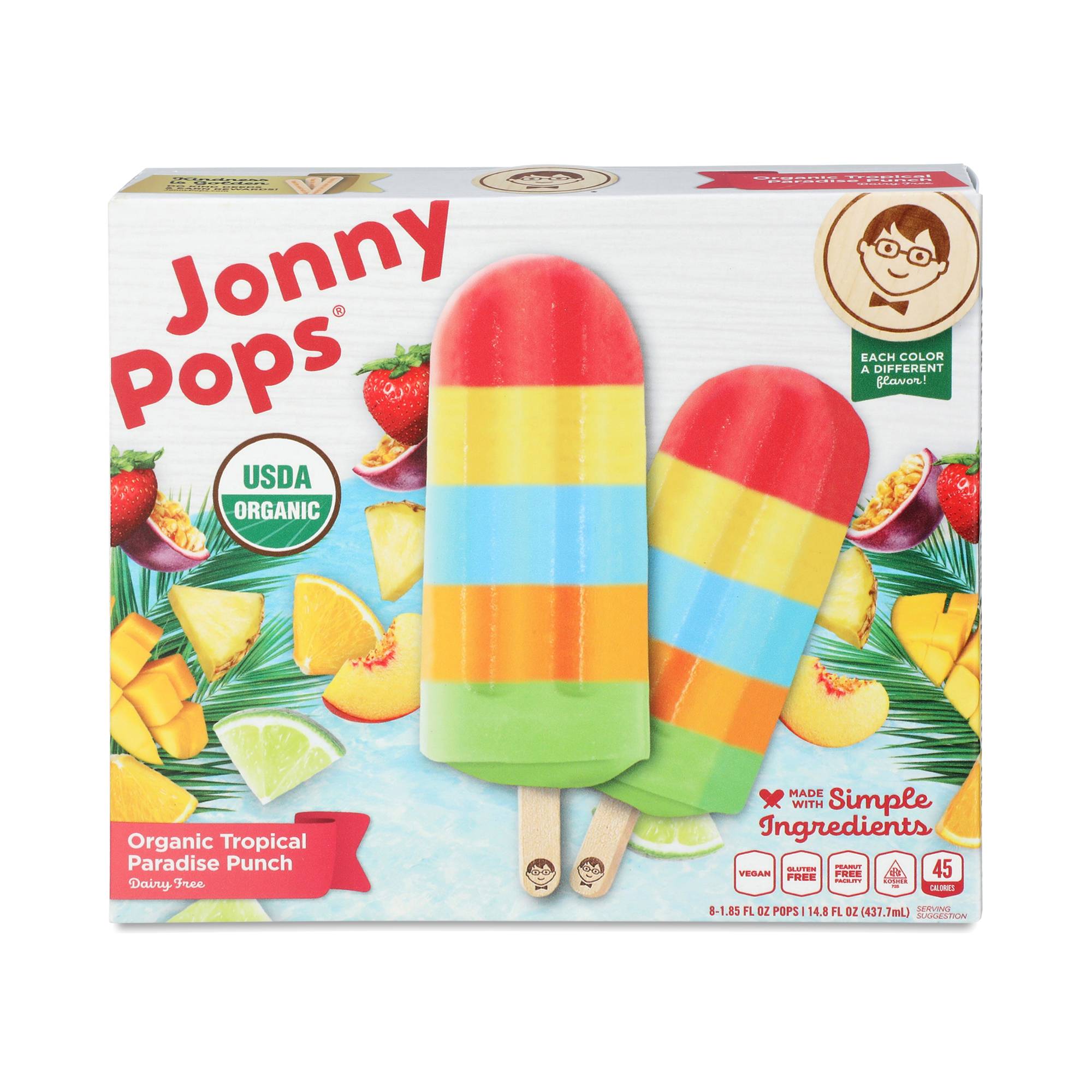 Organic Tropical Paradise Punch Pops